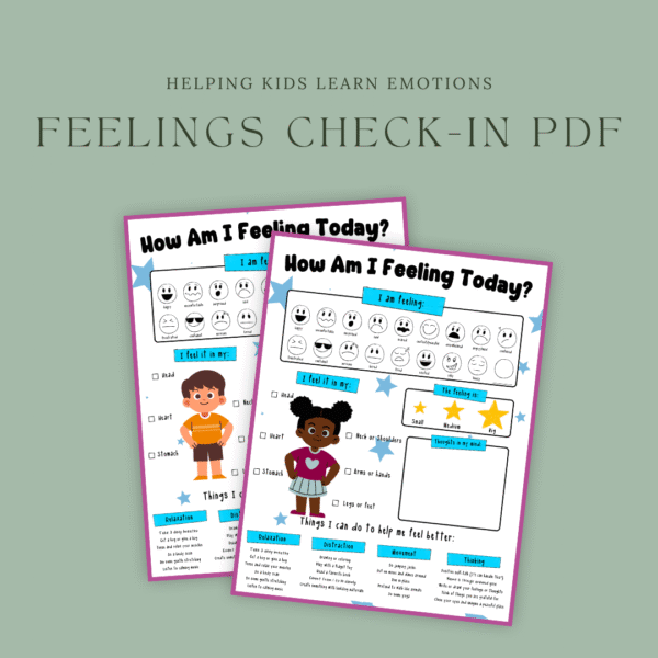 mockup of feelings check-in pdf